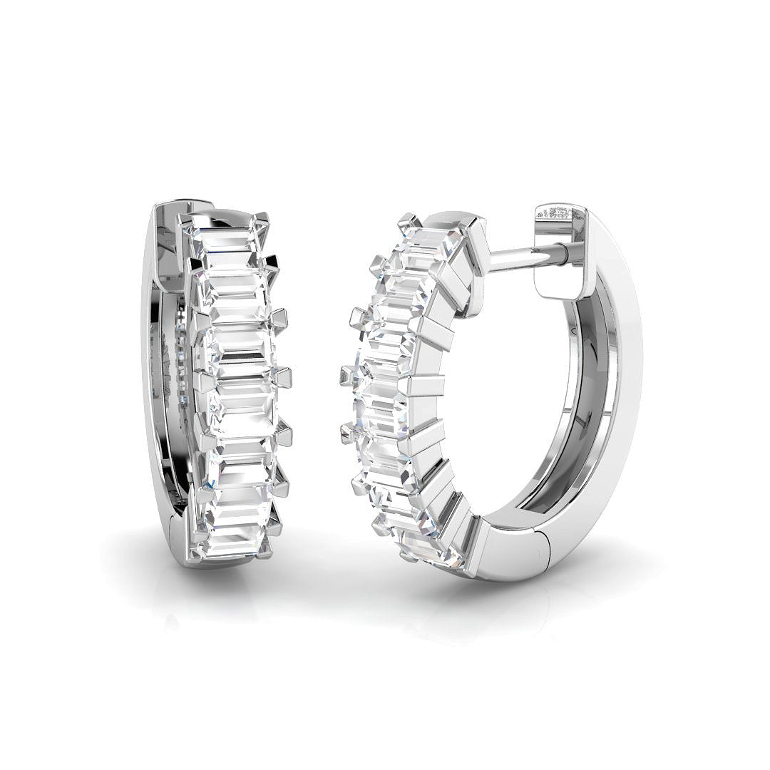 18ct White Gold 0.82ct G SI2 Diamond Earrings