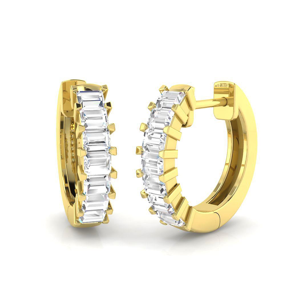 9ct Yellow Gold 0.82ct G SI2 Diamond Earrings