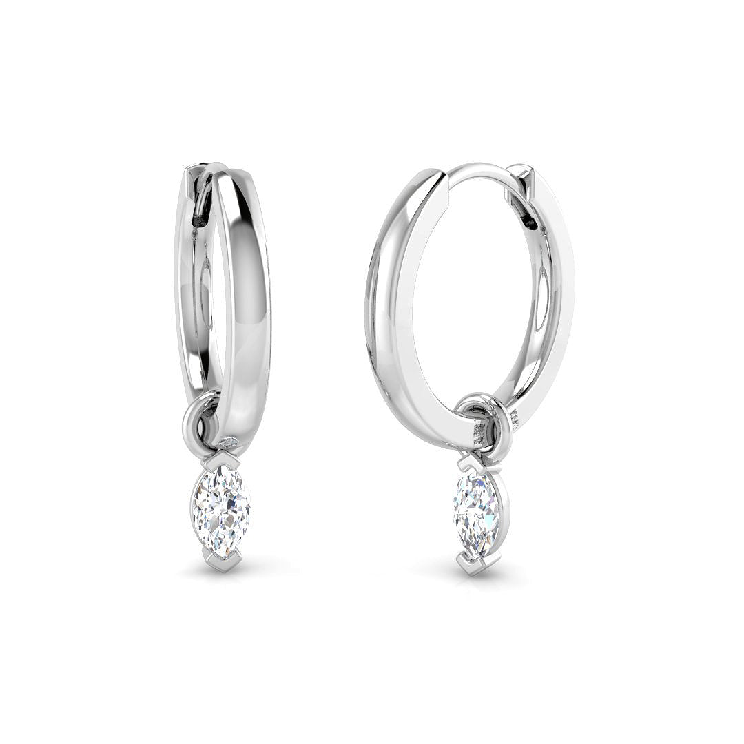 18ct White Gold 0.32ct Diamond Earrings