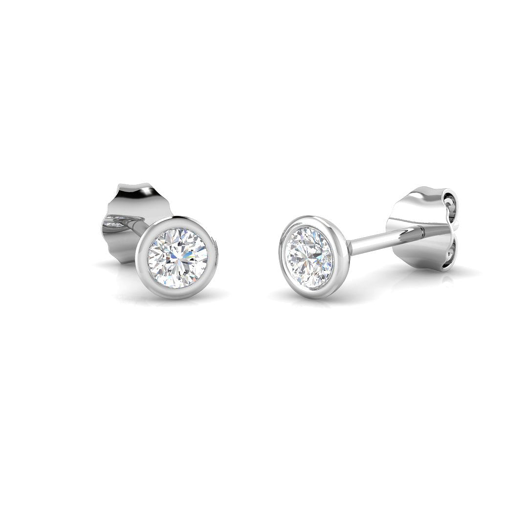 9ct White Gold 0.25ct G SI2 Diamond Earrings