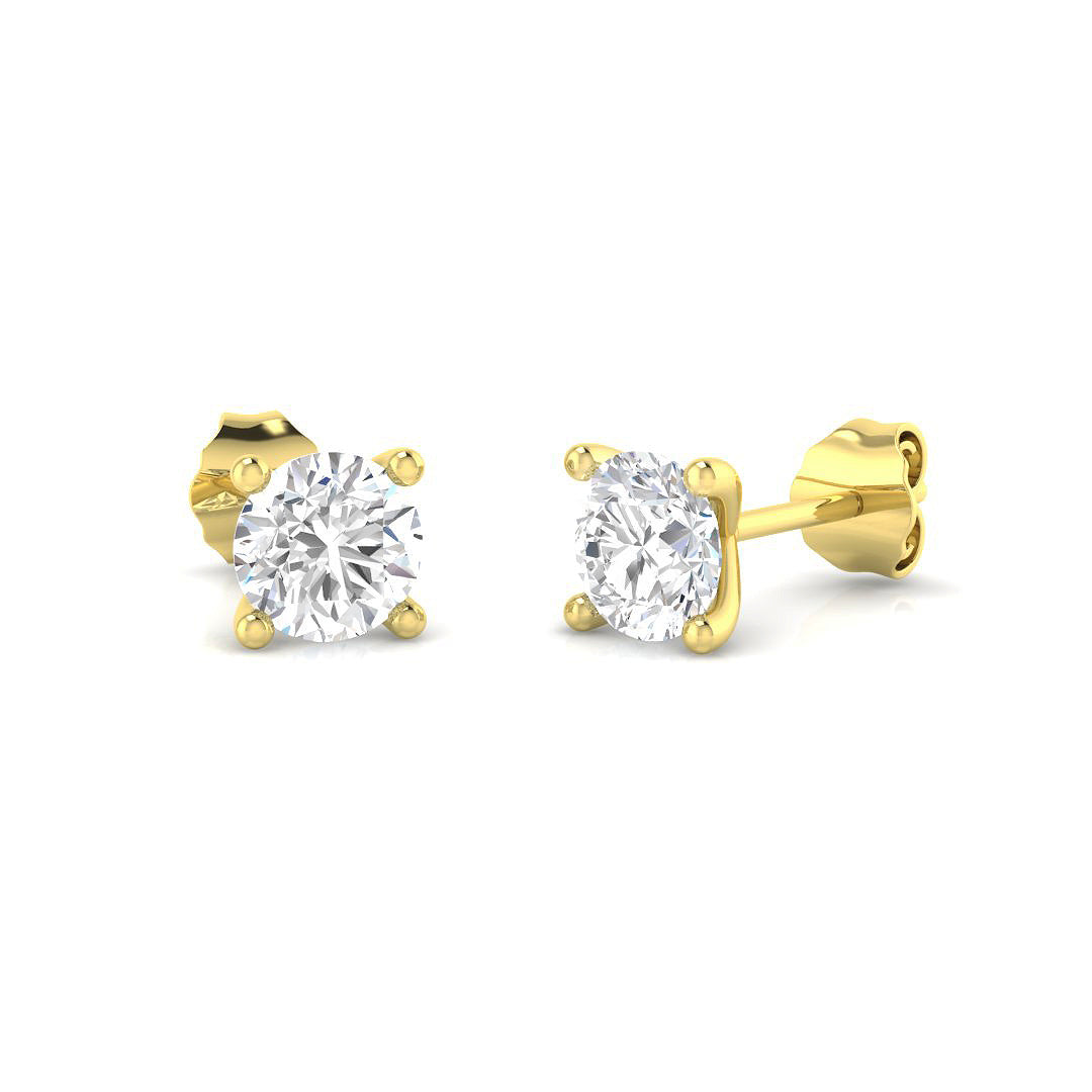 18ct Yellow Gold 1.51ct G I1 Diamond Earrings