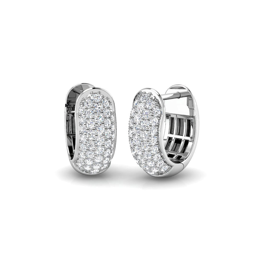 9ct White Gold 0.57ct Laboratory Grown CVD Earrings