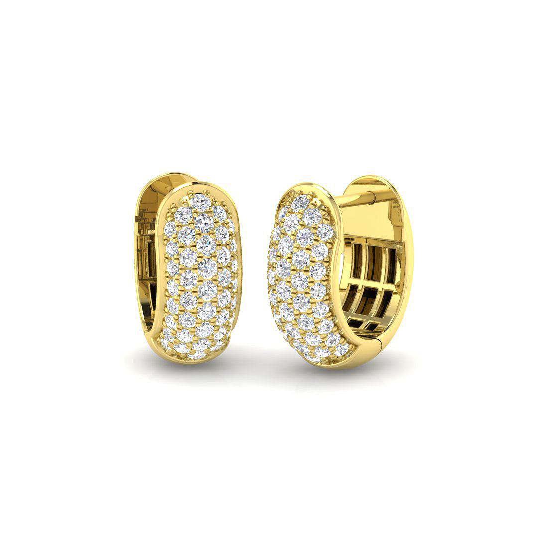 9ct Yellow Gold 0.57ct Laboratory Grown CVD Earrings