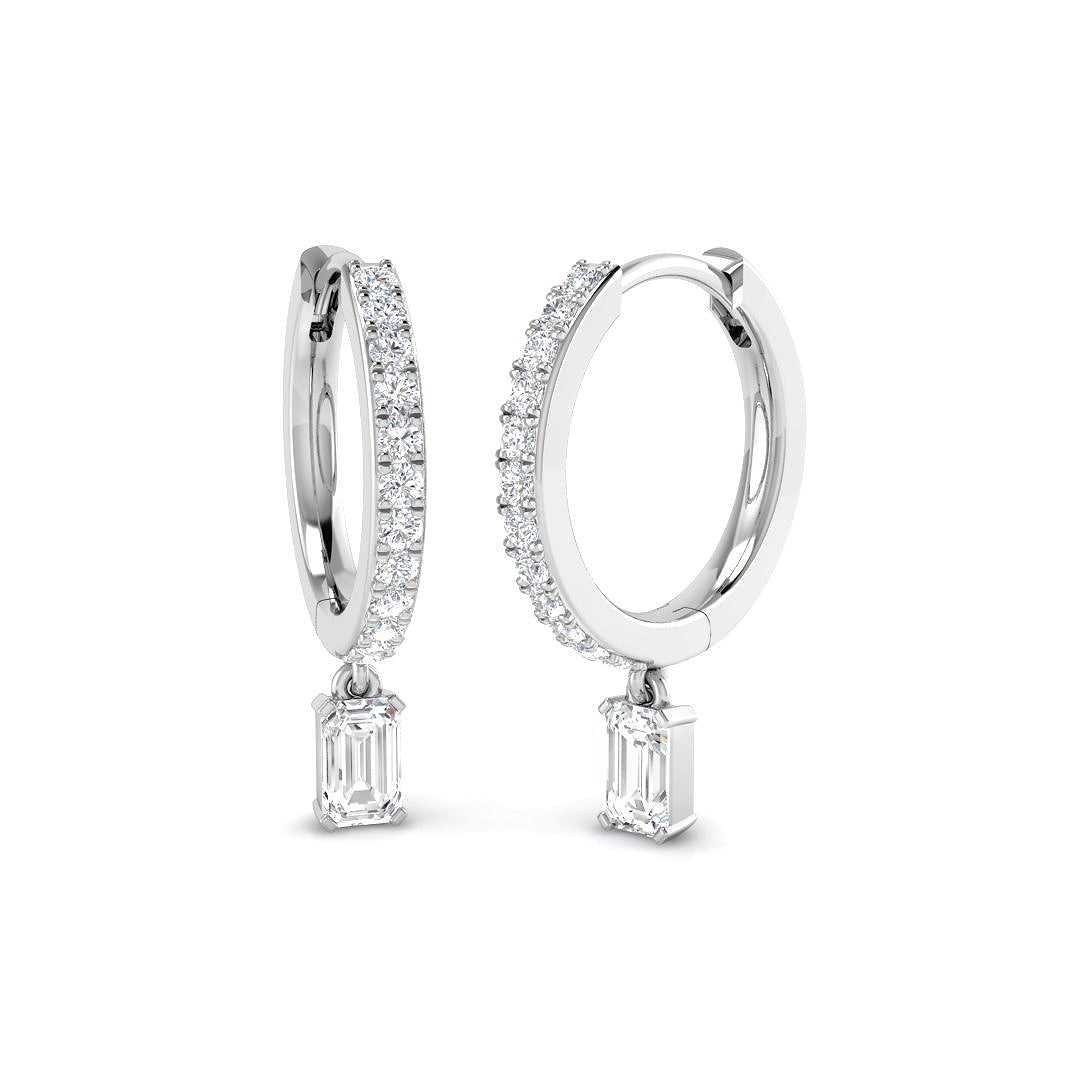 18ct White Gold 0.56ct Diamond Earrings