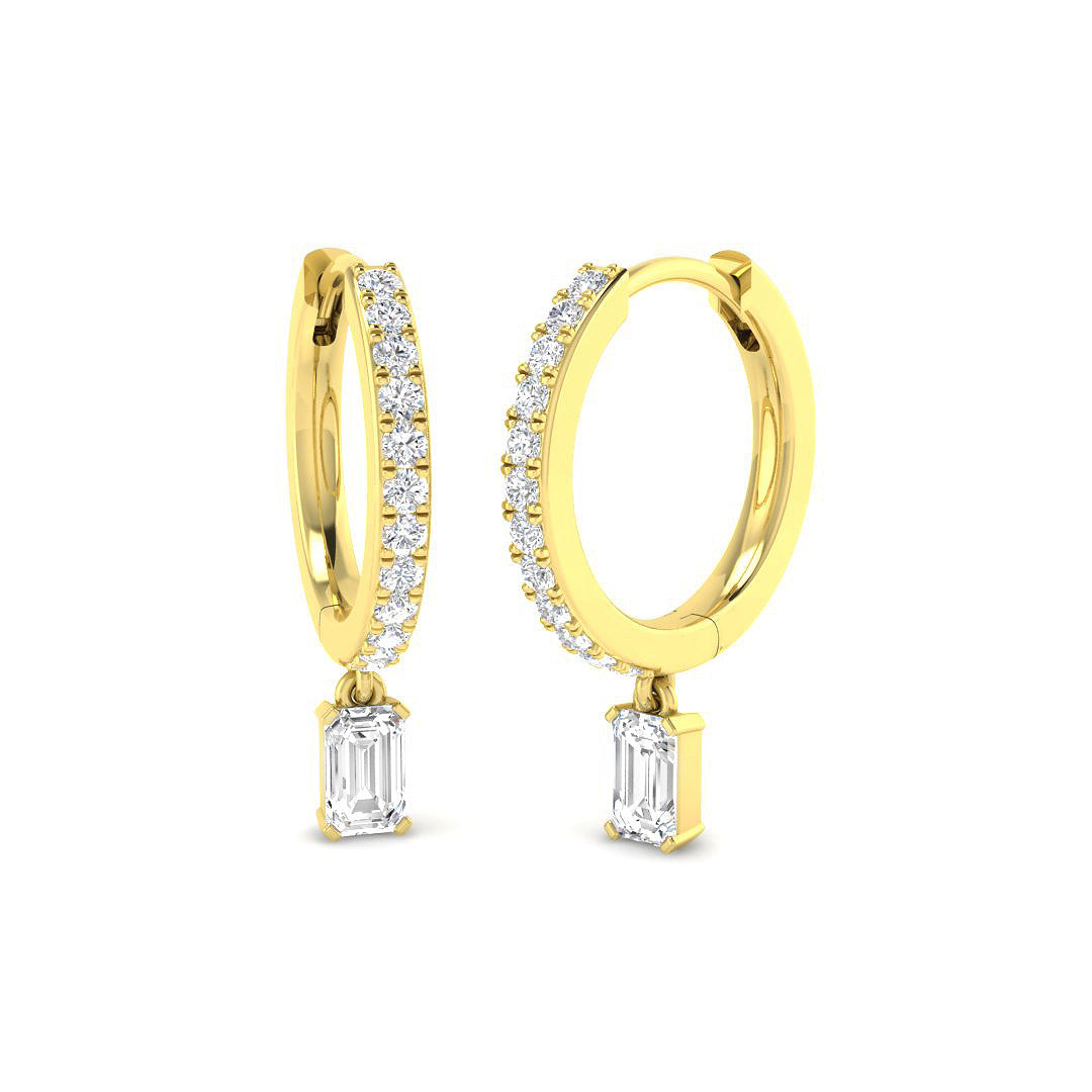 18ct Yellow Gold 0.56ct G SI2 Diamond Earrings