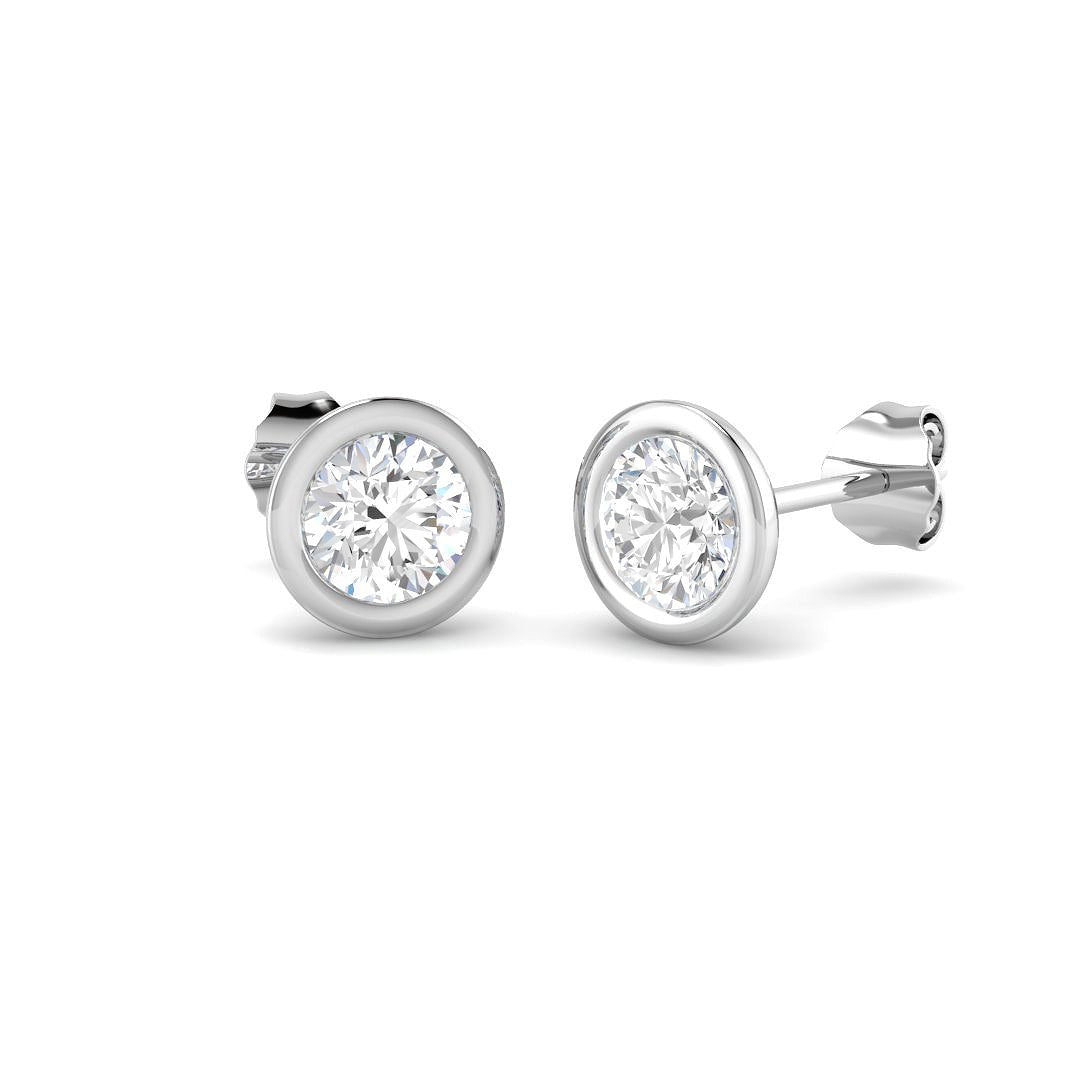 18ct White Gold 1.19ct Laboratory Grown CVD Earrings