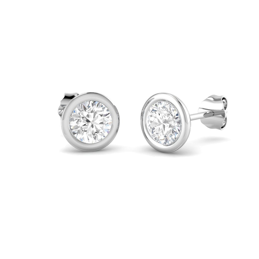 18ct White Gold 1.49ct Laboratory Grown CVD Earrings