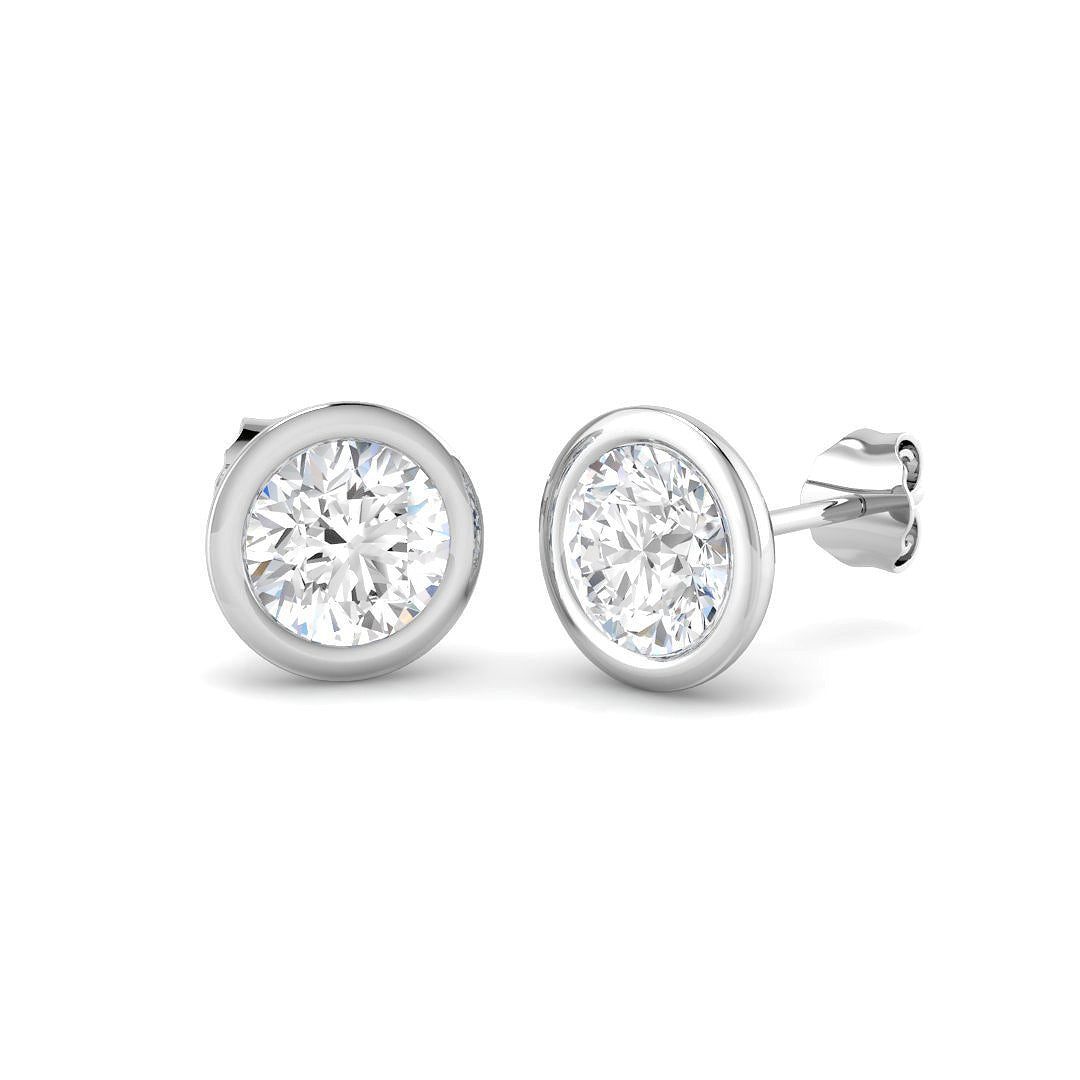 18ct White Gold 2.36ct Laboratory Grown CVD Earrings