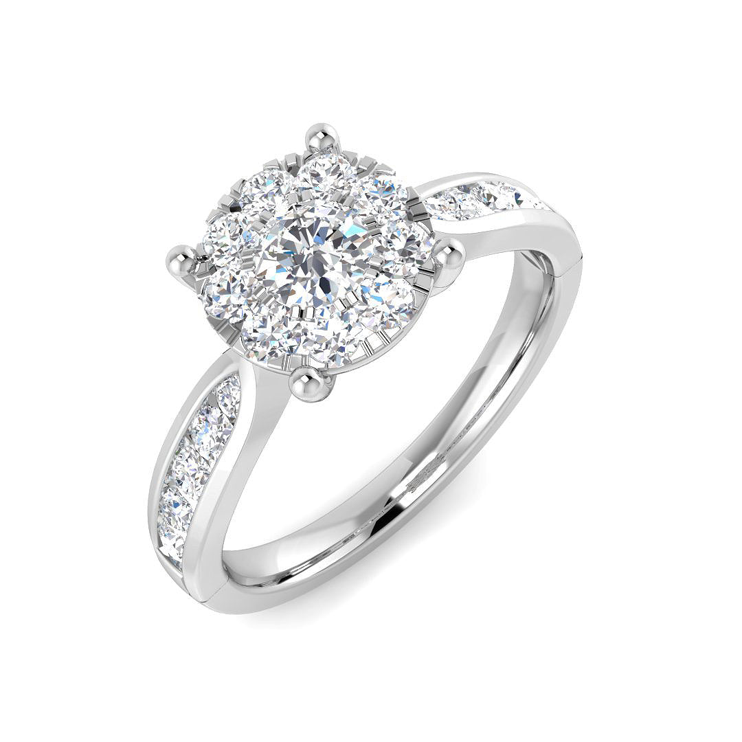 Platinum 0.79ct G I1 Diamond Ring