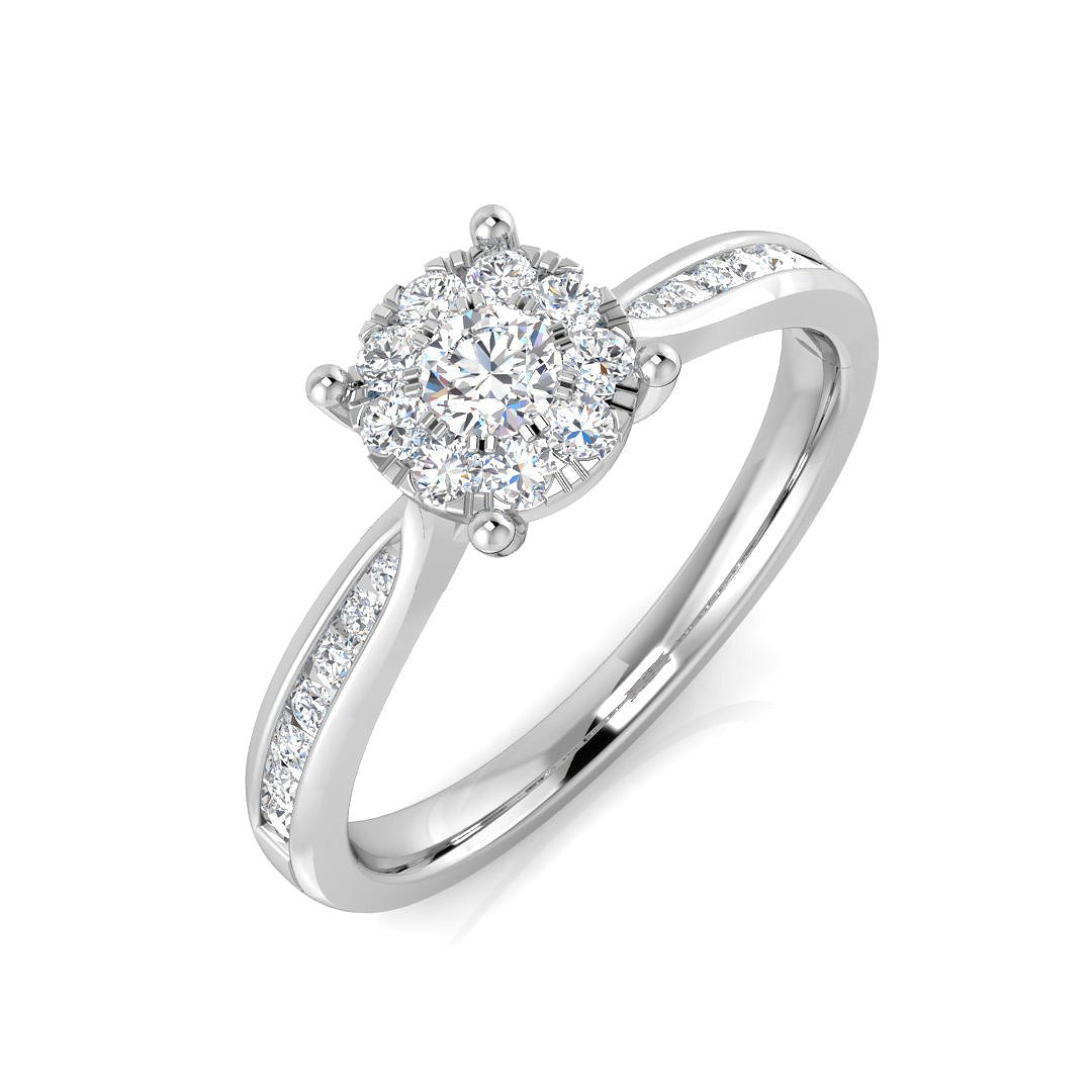 9ct White Gold 0.37ct G I1 Diamond Ring