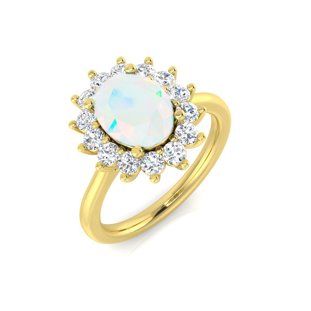 9ct Yellow Gold 1.64ct Opal Ring