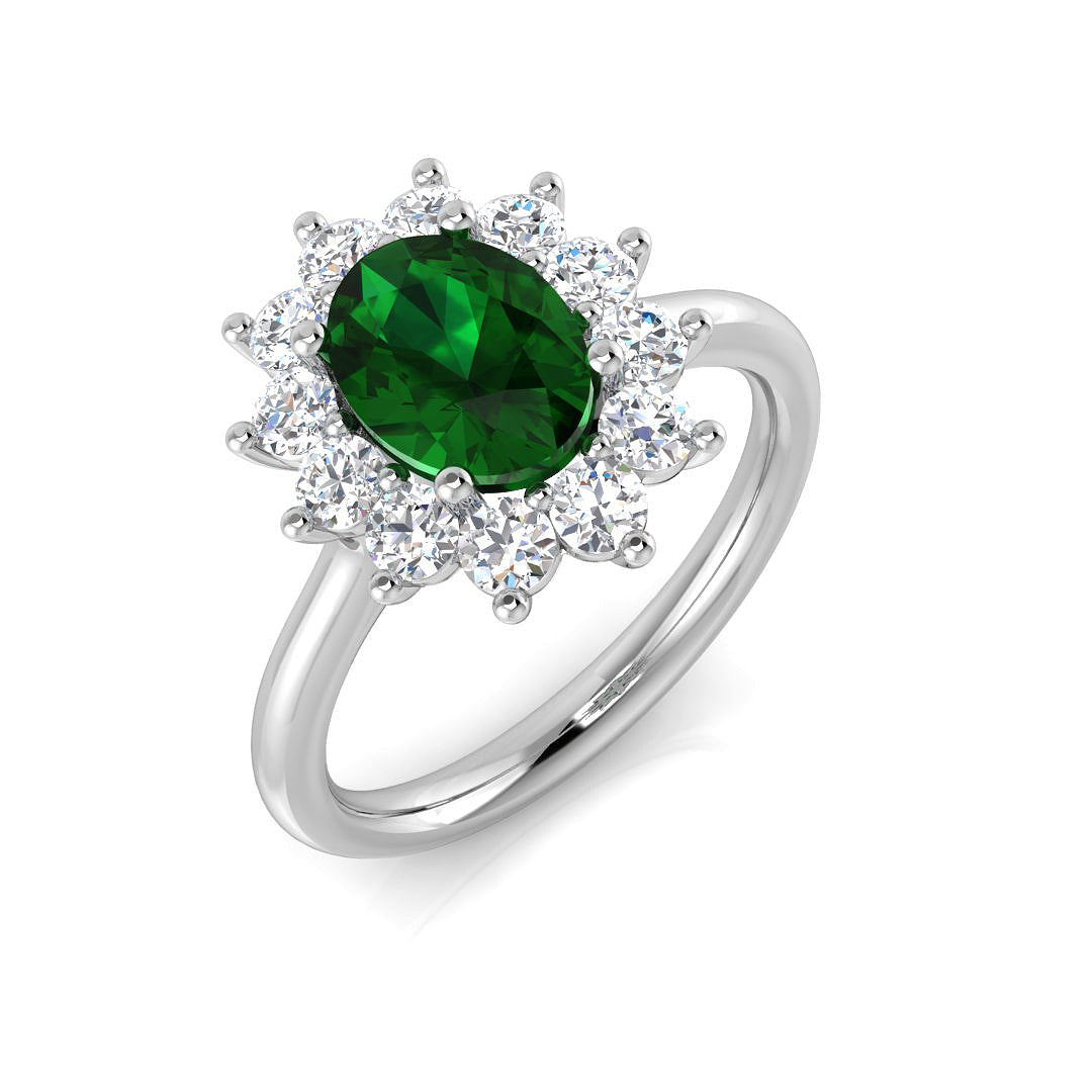 Platinum 1.79ct Emerald Ring