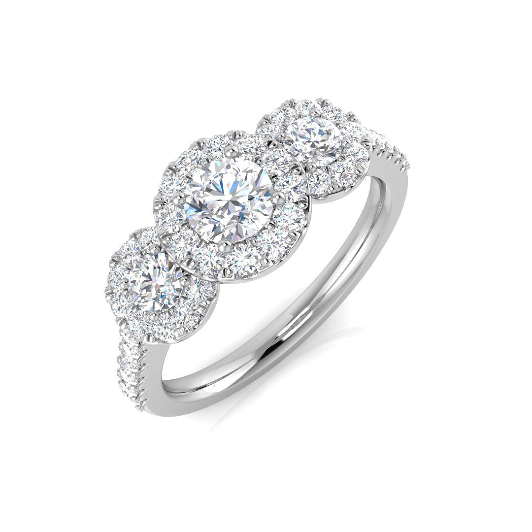 Platinum 1.04ct G SI2 Diamond Ring