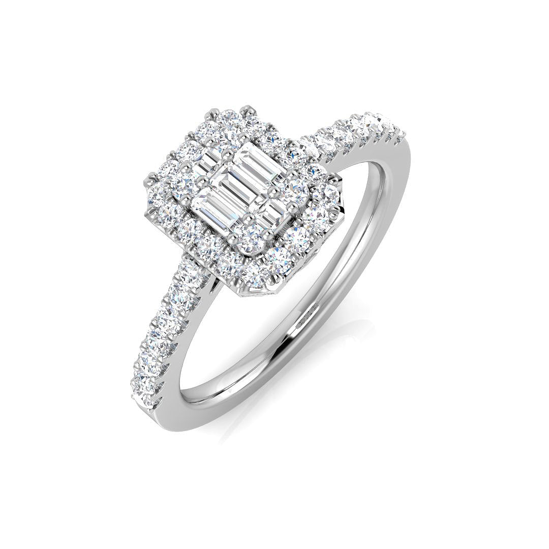 9ct White Gold 0.50ct G SI2 Diamond Ring