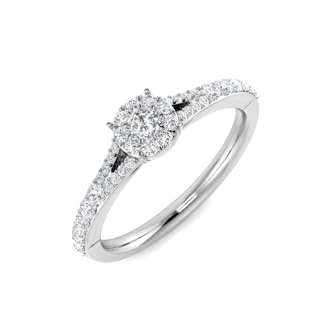 18ct White Gold 0.36ct G SI2 Diamond Ring