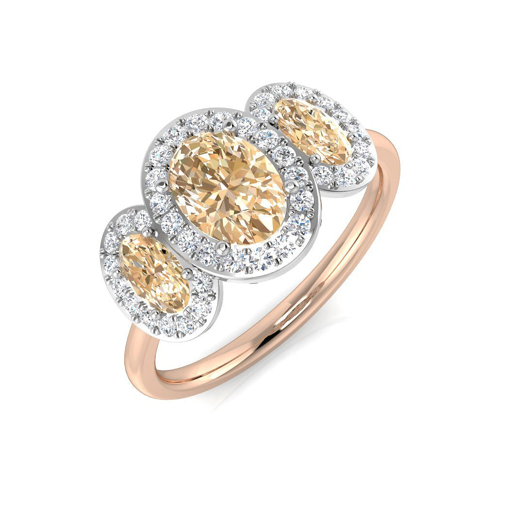 9ct Rose Gold 1.46ct Morganite Ring