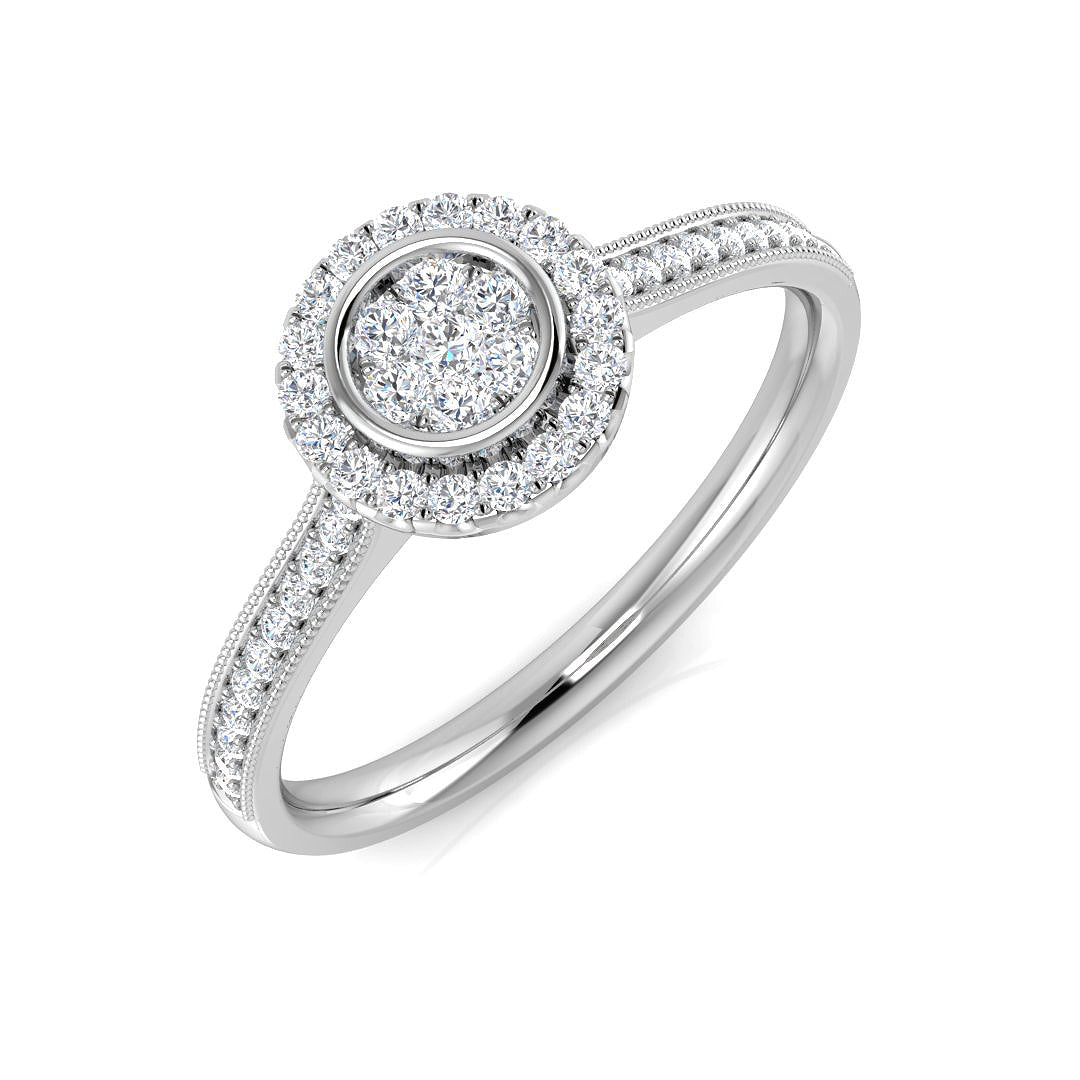 18ct White Gold 0.21ct G SI2 Diamond Ring