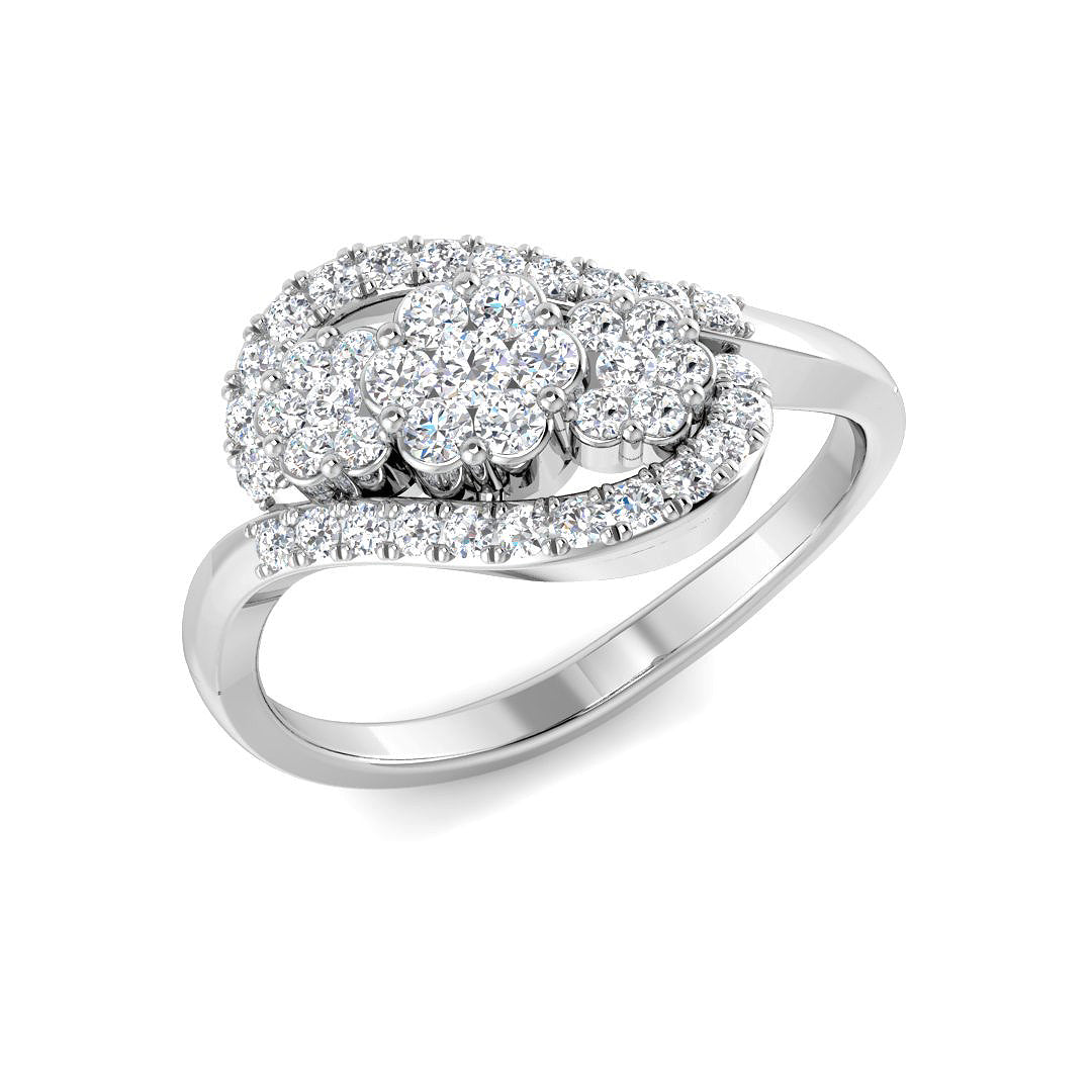 18ct White Gold 0.49ct G SI2 Diamond Ring