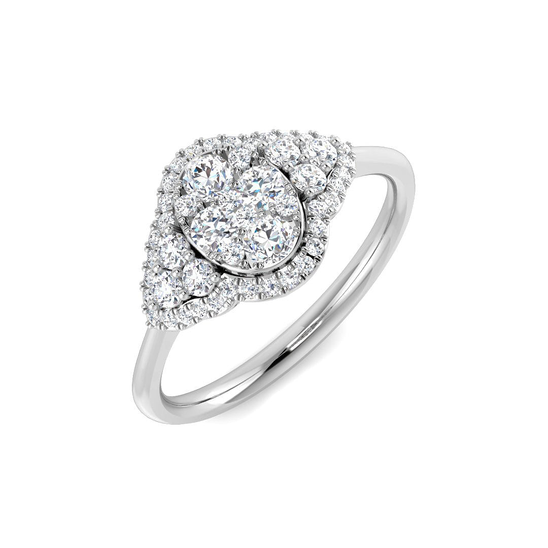 18ct White Gold 0.48ct G SI2 Diamond Ring