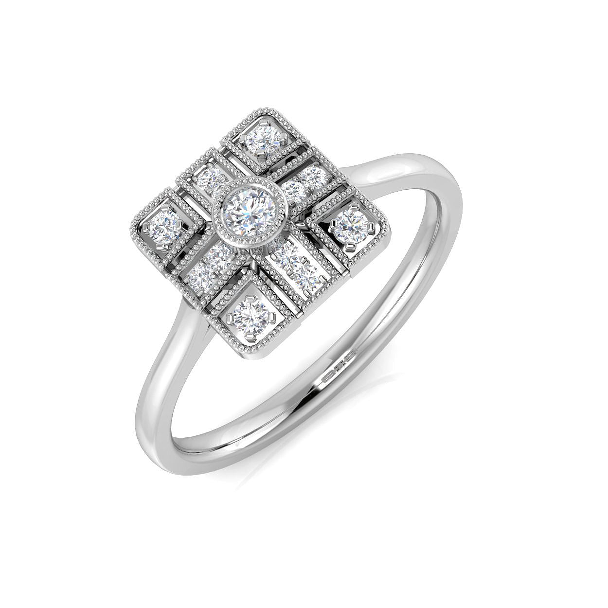 18ct White Gold 0.16ct G SI2 Diamond Ring