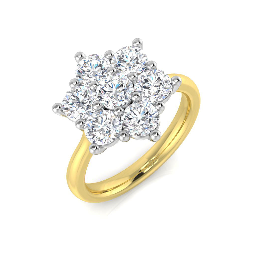 9ct Yellow Gold 1.95ct Laboratory Grown CVD Ring