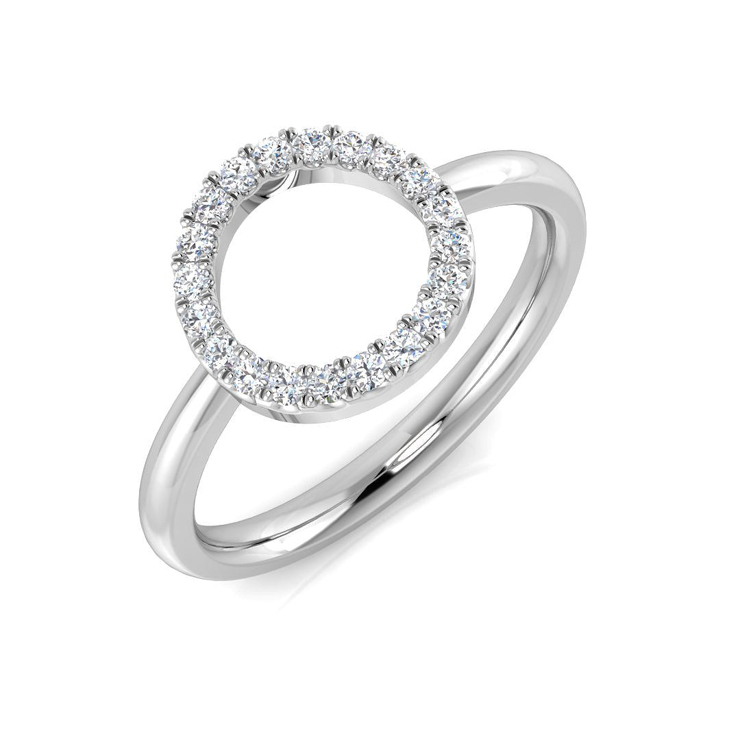 9ct White Gold 0.12ct G SI2 Diamond Ring