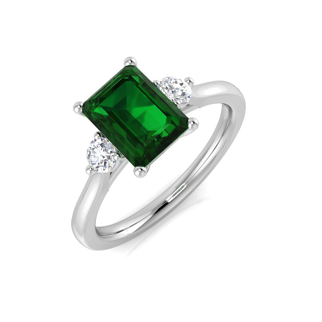 Platinum 1.83ct Emerald Ring