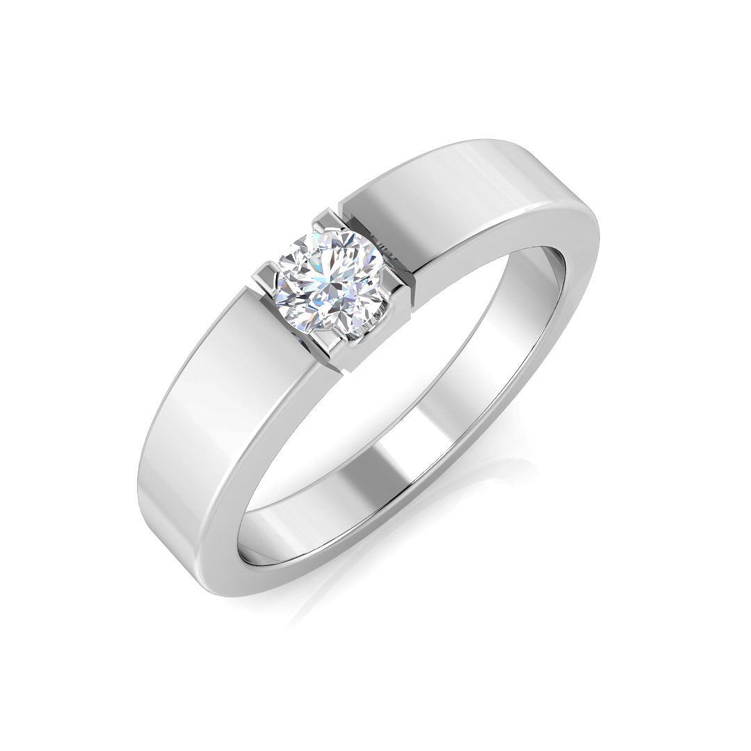18ct White Gold 0.18ct G SI1 Diamond Ring
