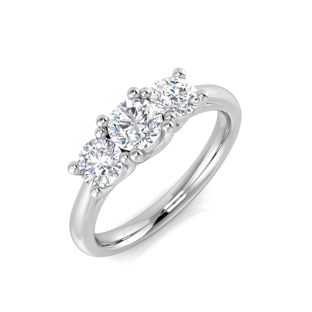 Platinum 1.05ct G SI2 Diamond Ring