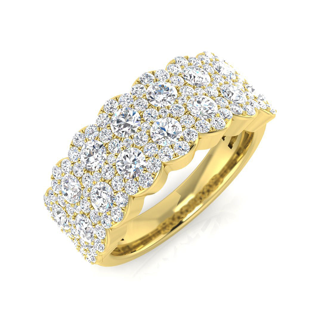 9ct Yellow Gold 1.36ct Laboratory Grown CVD Ring