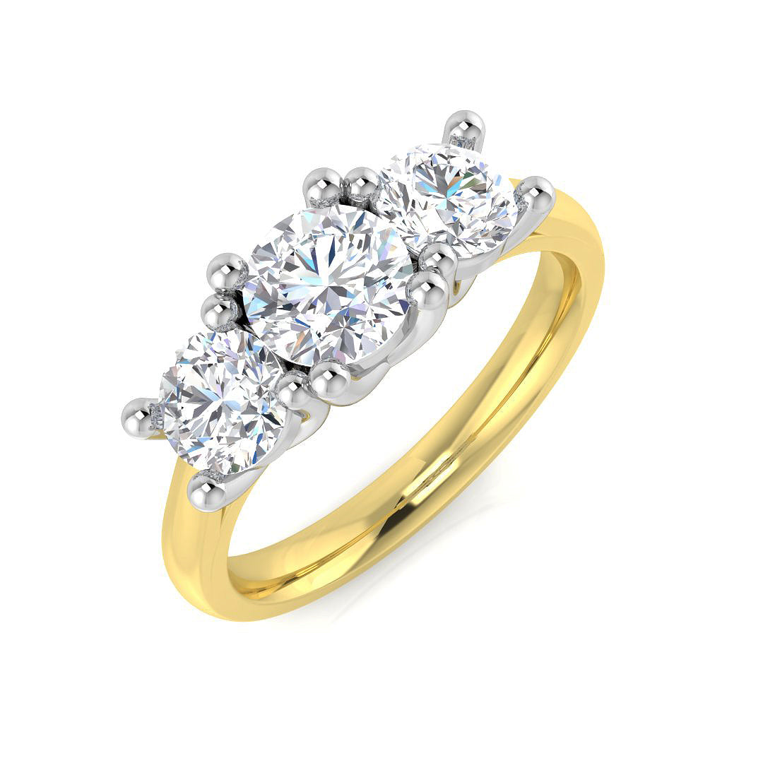 9ct Yellow Gold 1.57ct Laboratory Grown CVD Ring