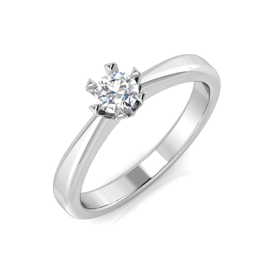 14ct White Gold 0.15ct G SI1 Diamond Ring