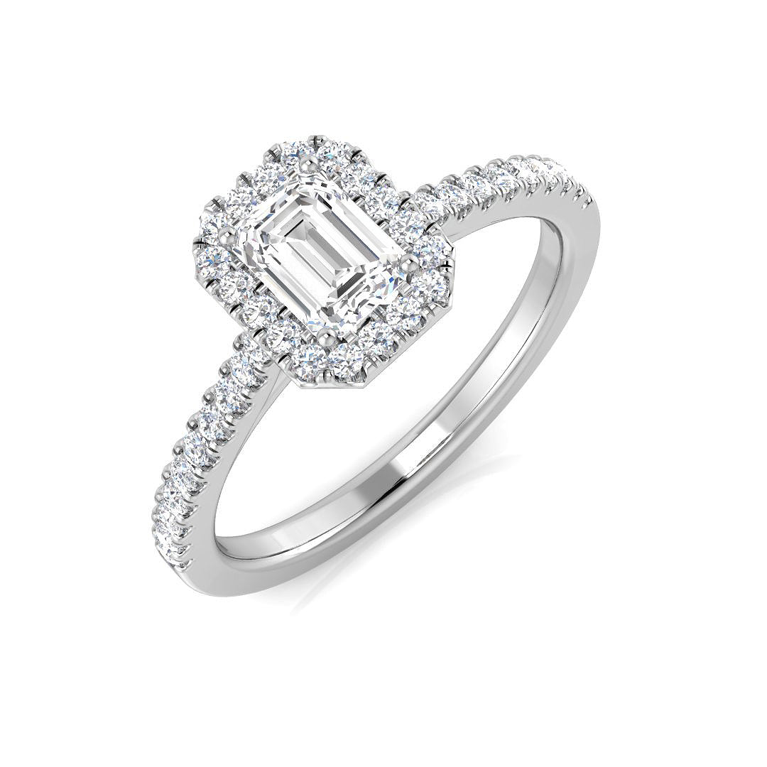 18ct White Gold 0.82ct E VS2 Diamond Ring