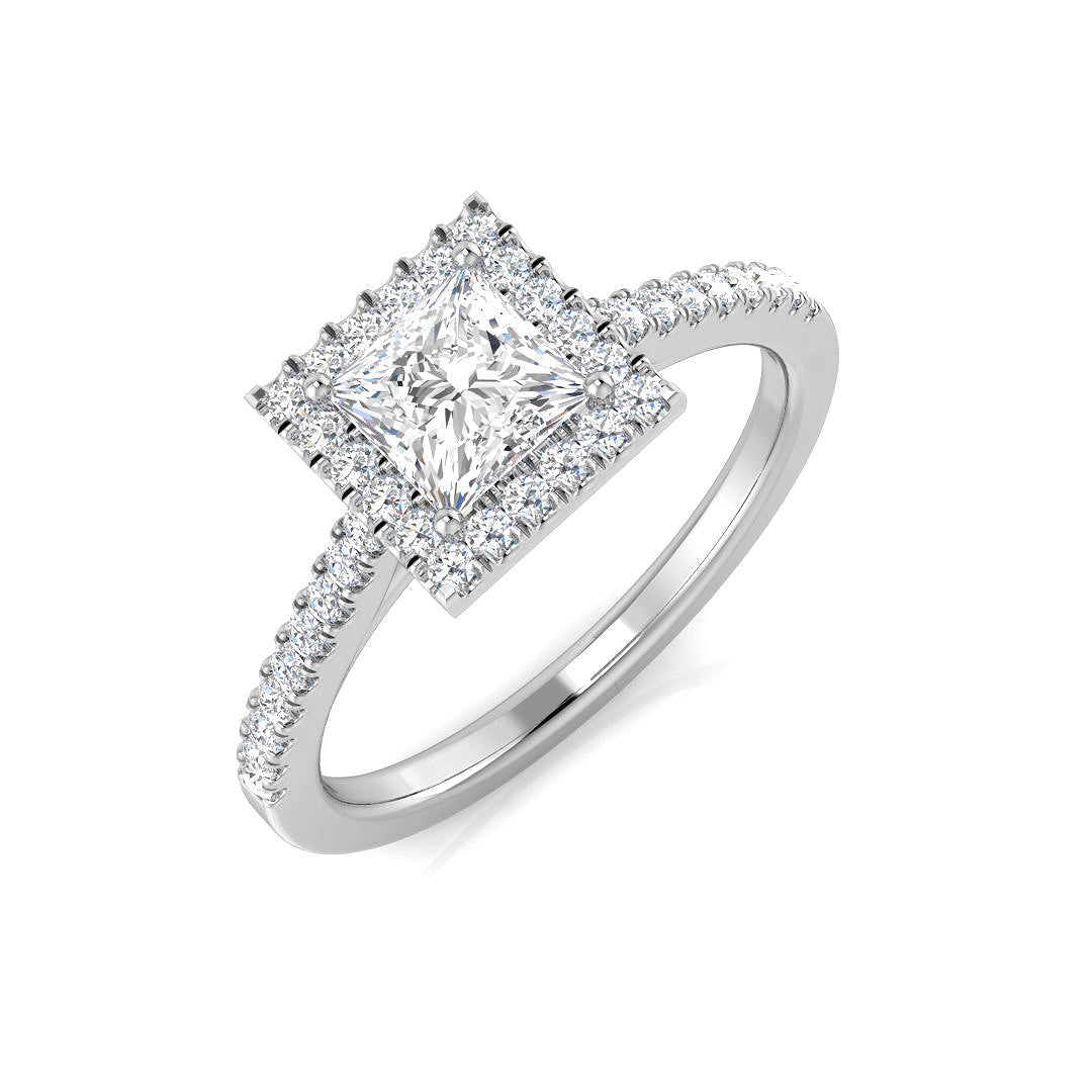 18ct White Gold 1.21ct I VS2 Diamond Ring