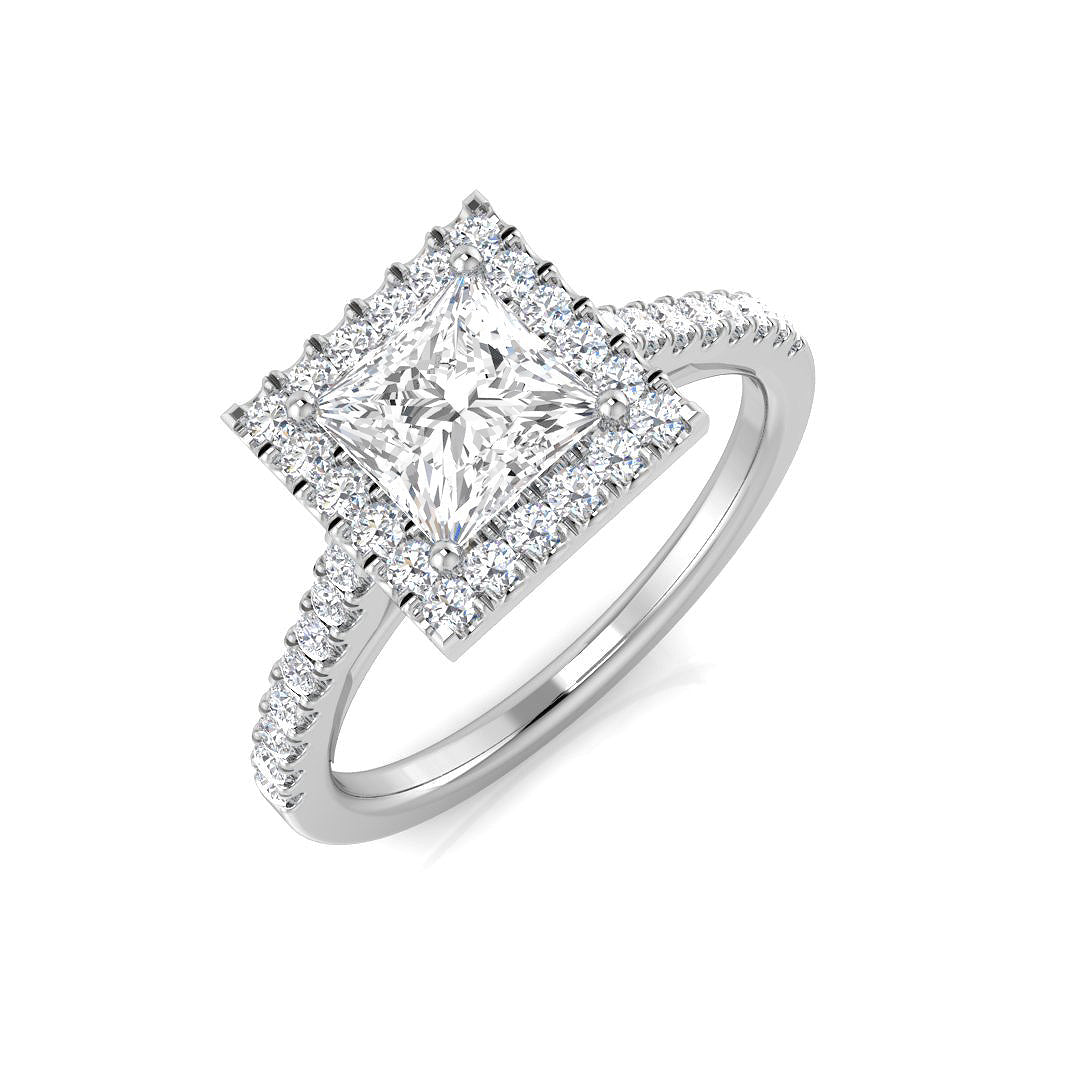 18ct White Gold 1.60ct I SI1 Diamond Ring