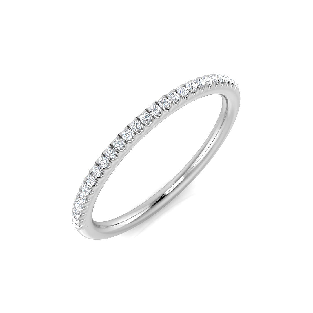 9ct White Gold 0.11ct G I1 Diamond Ring