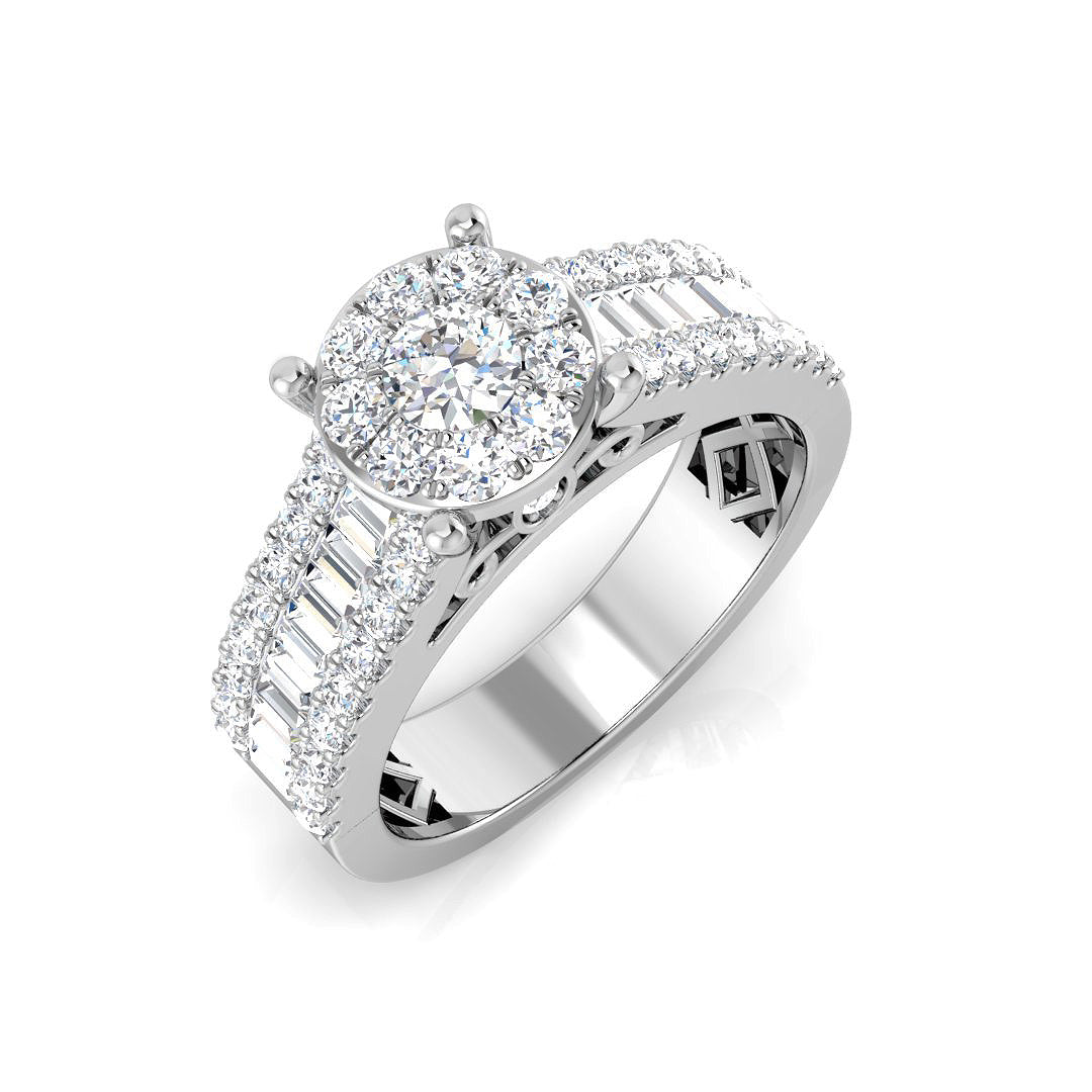 18ct White Gold 1.67ct G SI2 Diamond Ring