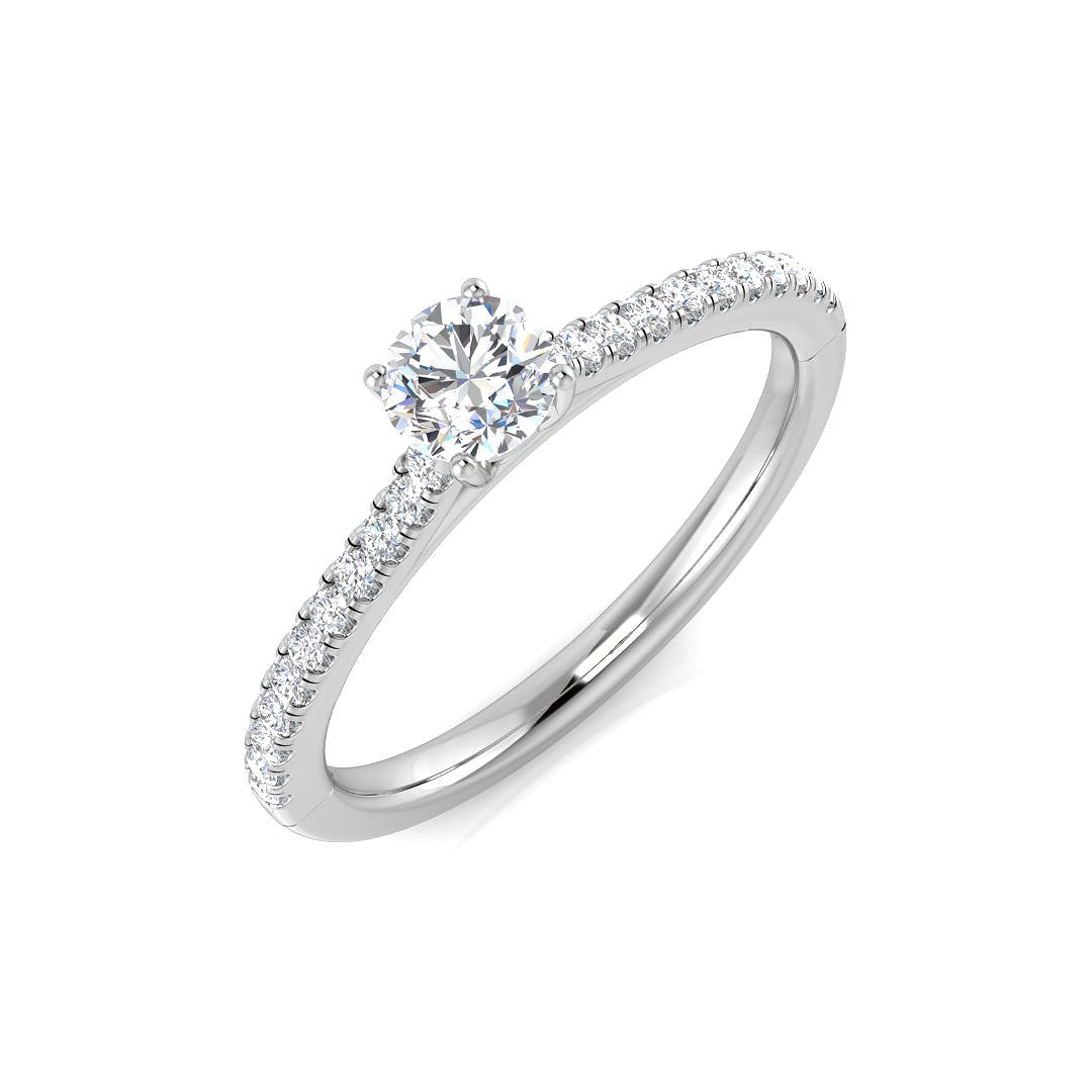 Platinum 0.43ct G I1 Diamond Ring