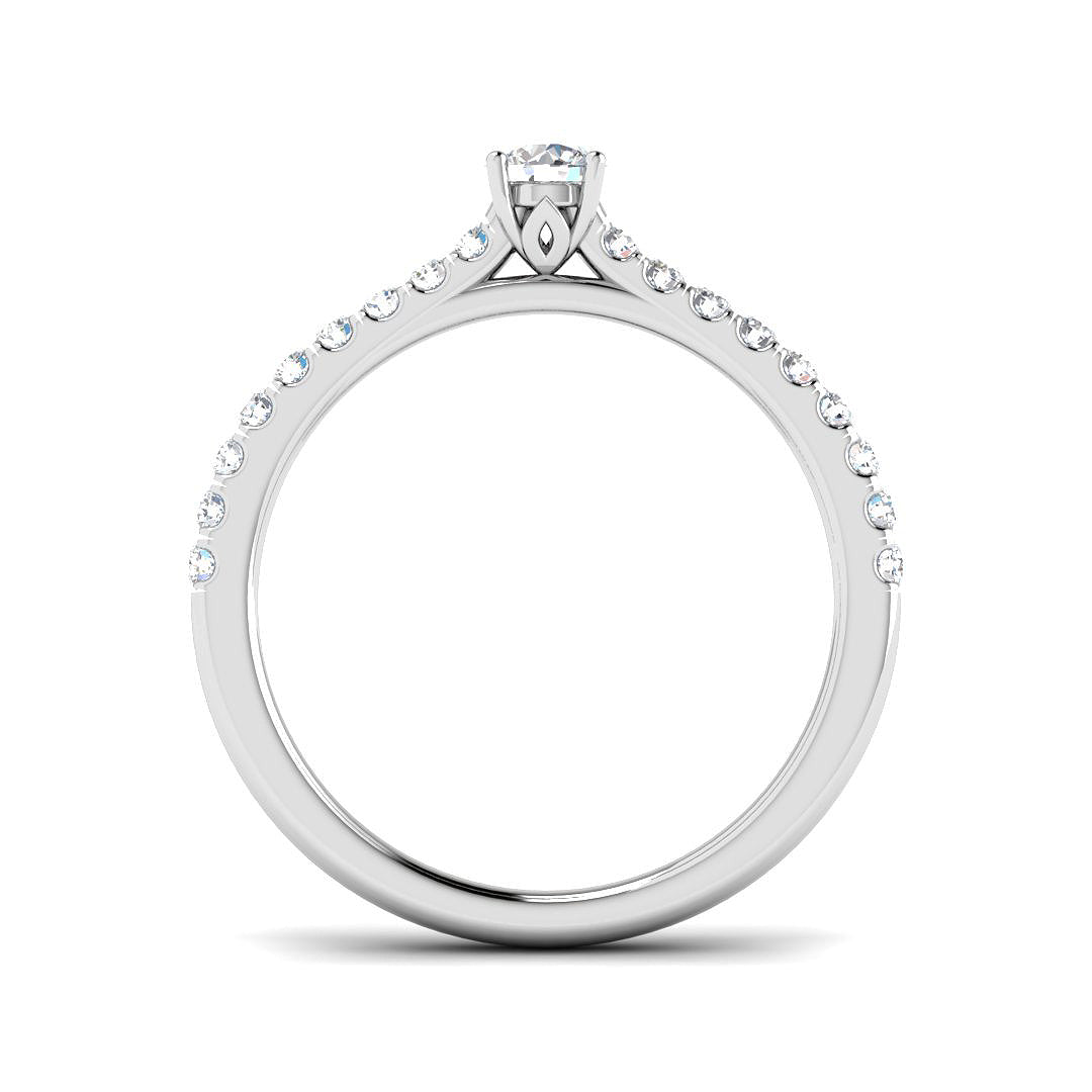Platinum 0.44ct G SI2 Diamond Ring