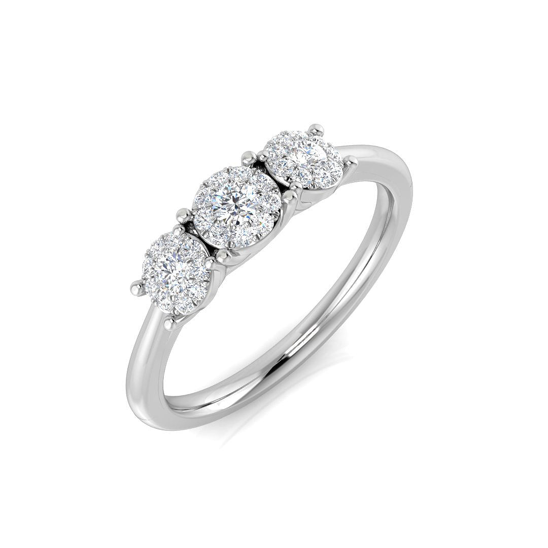 14ct White Gold 0.25ct G SI2 Diamond Ring
