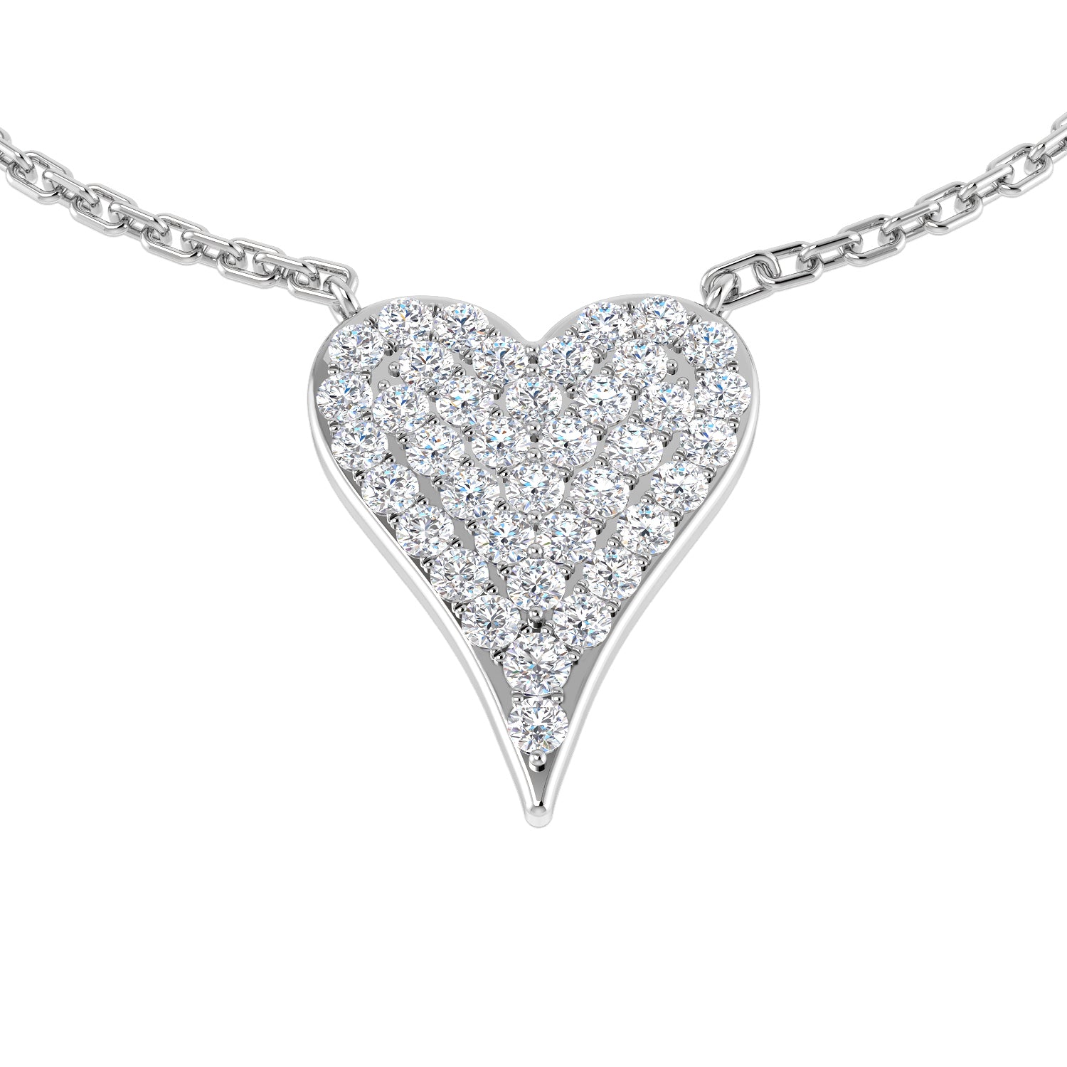 18ct White Gold 0.34ct G SI2 Diamond Necklace