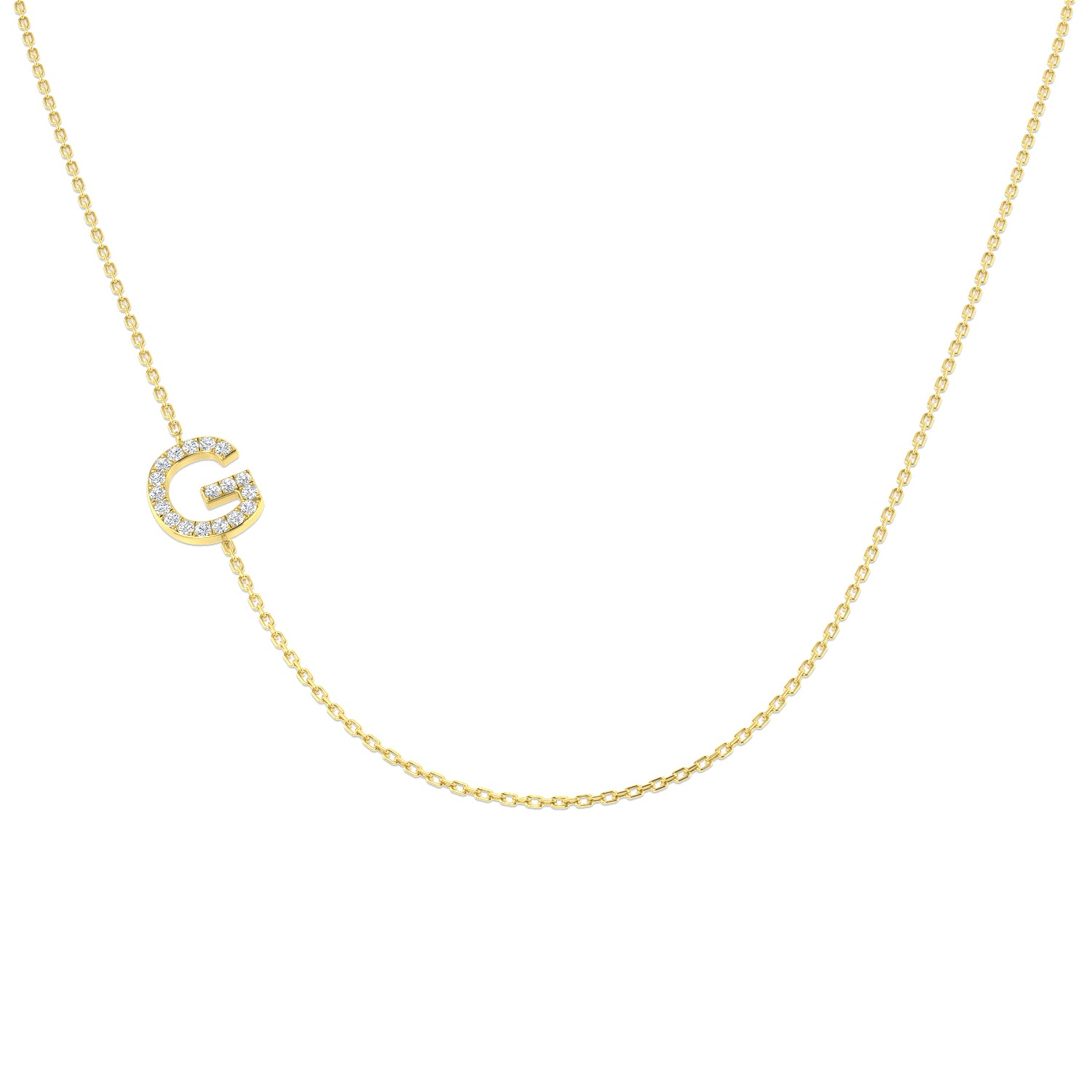 9ct Yellow Gold 0.14ct G SI1 Diamond Necklace