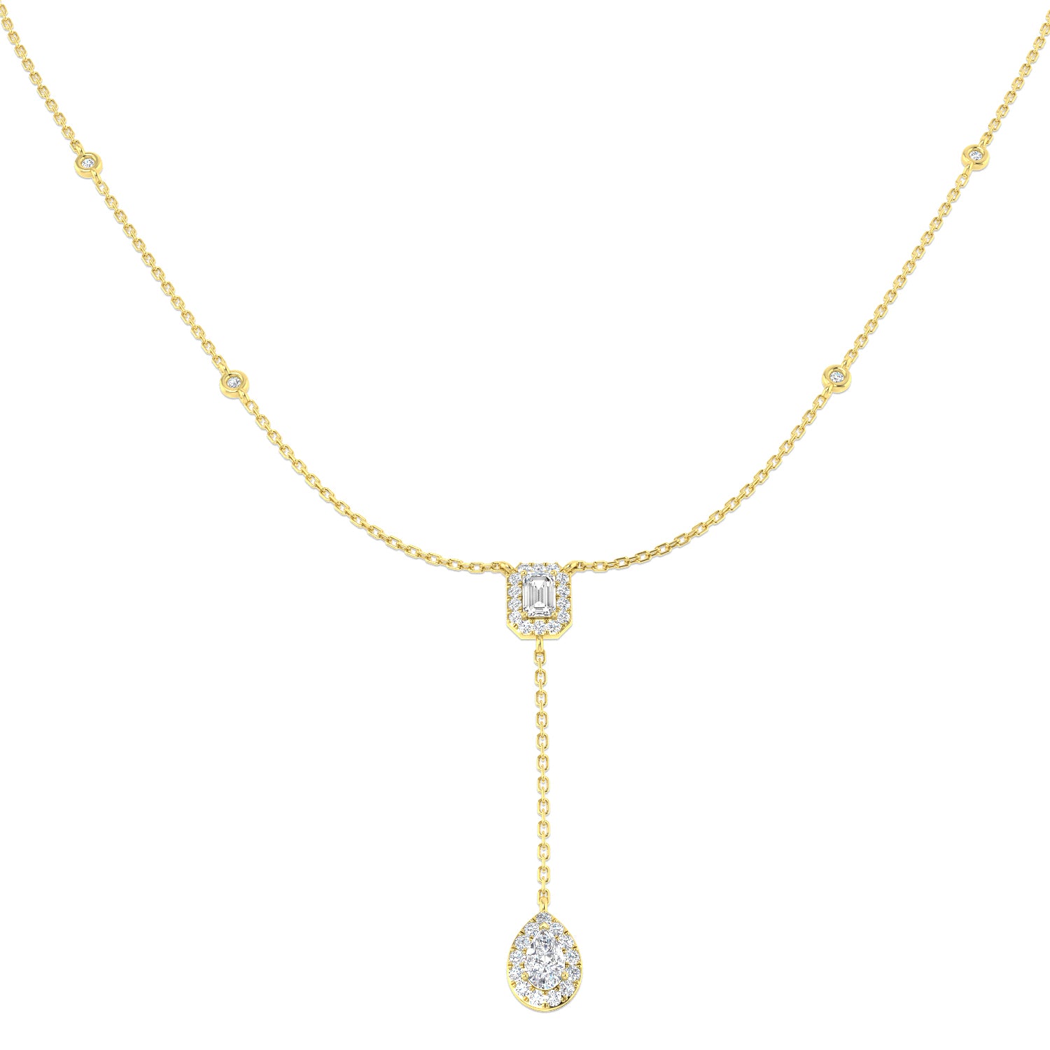 18ct Yellow Gold 0.92ct G SI2 Diamond Necklace