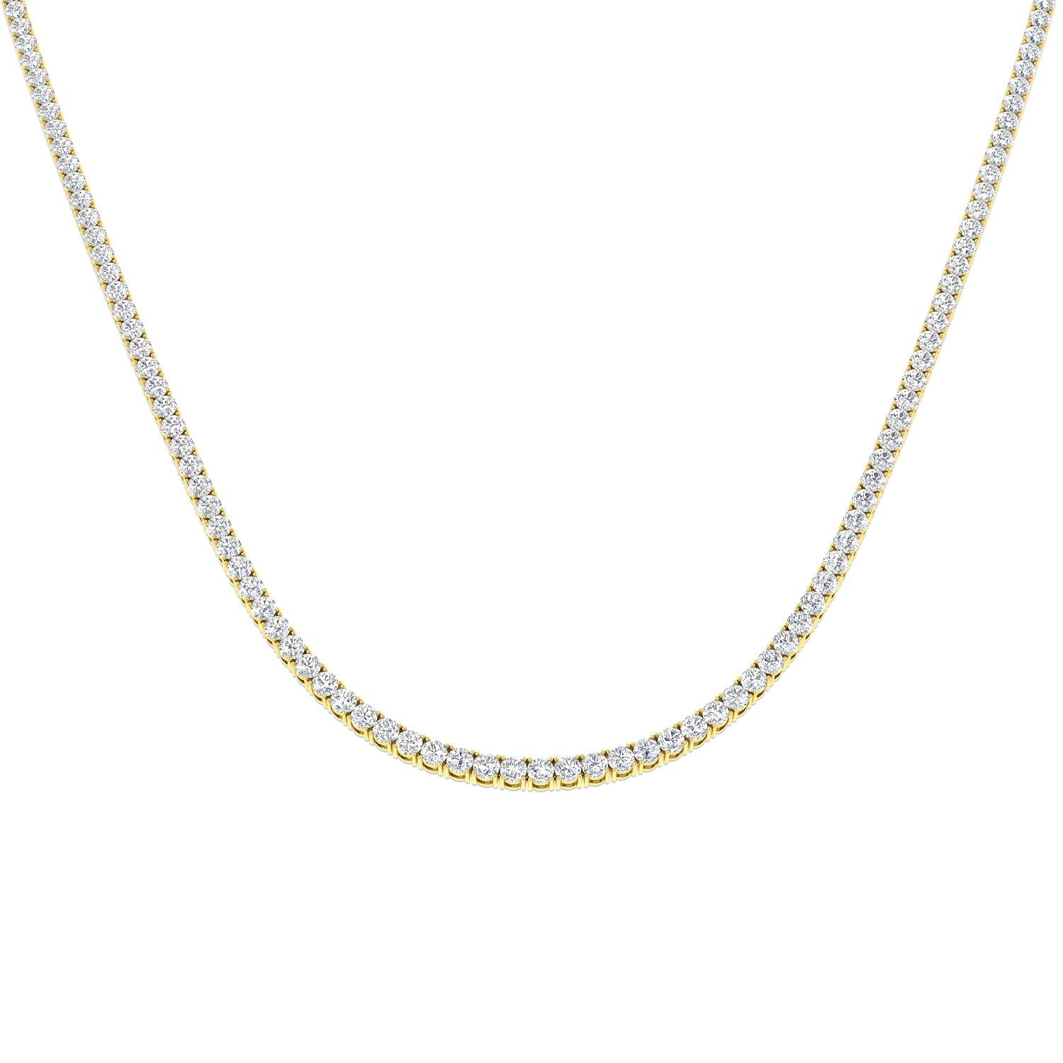 9ct Yellow Gold 10.75ct Laboratory Grown CVD Necklace