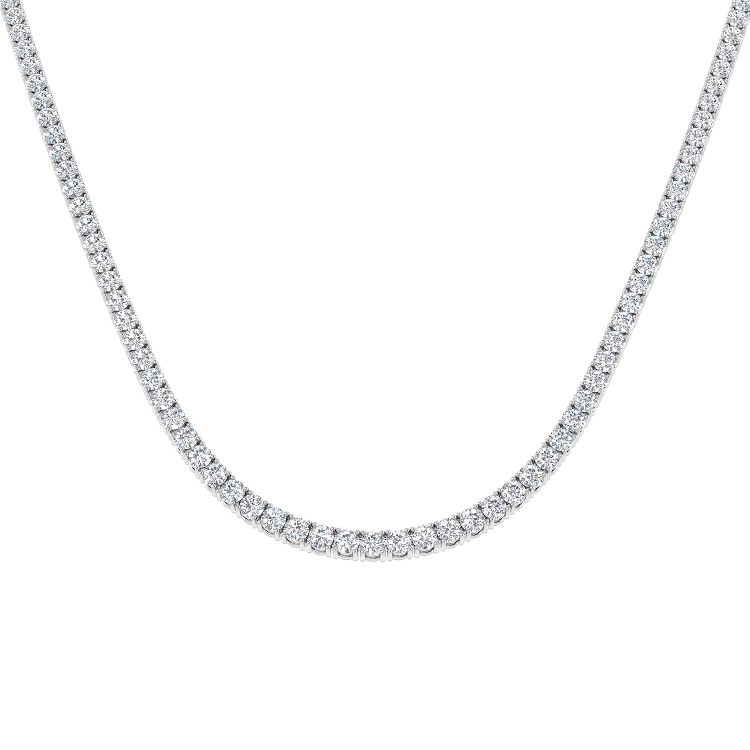 9ct White Gold 16.09ct Laboratory Grown CVD Necklace