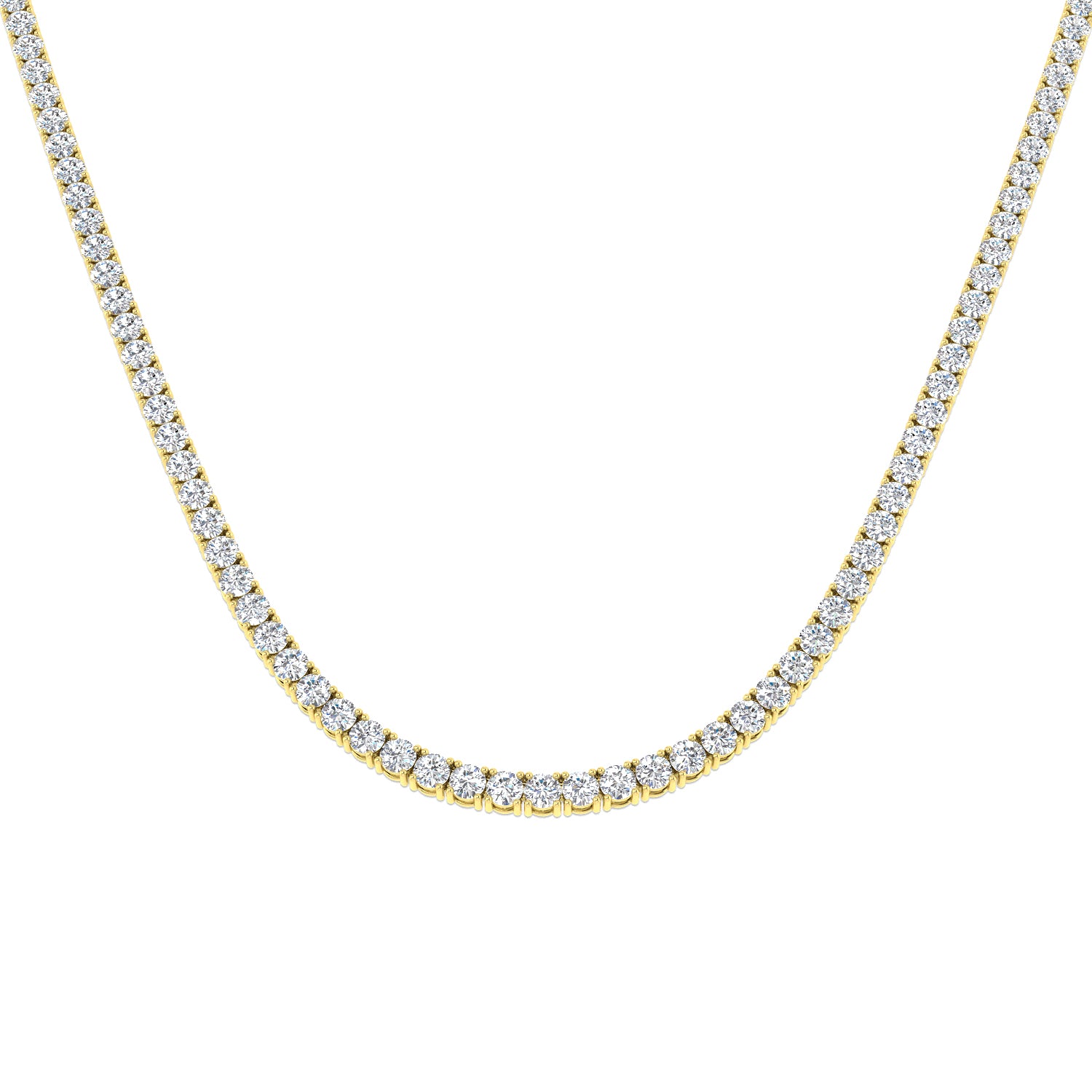 9ct Yellow Gold 14.79ct Laboratory Grown CVD Necklace