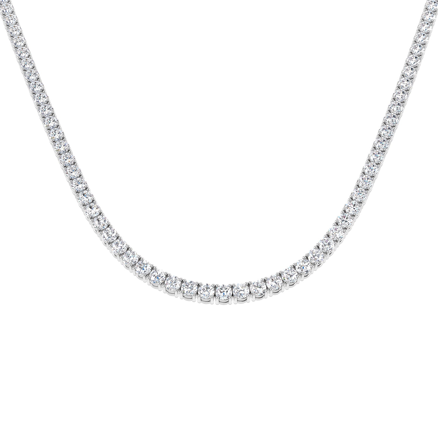 9ct White Gold 26.49ct Laboratory Grown CVD Necklace