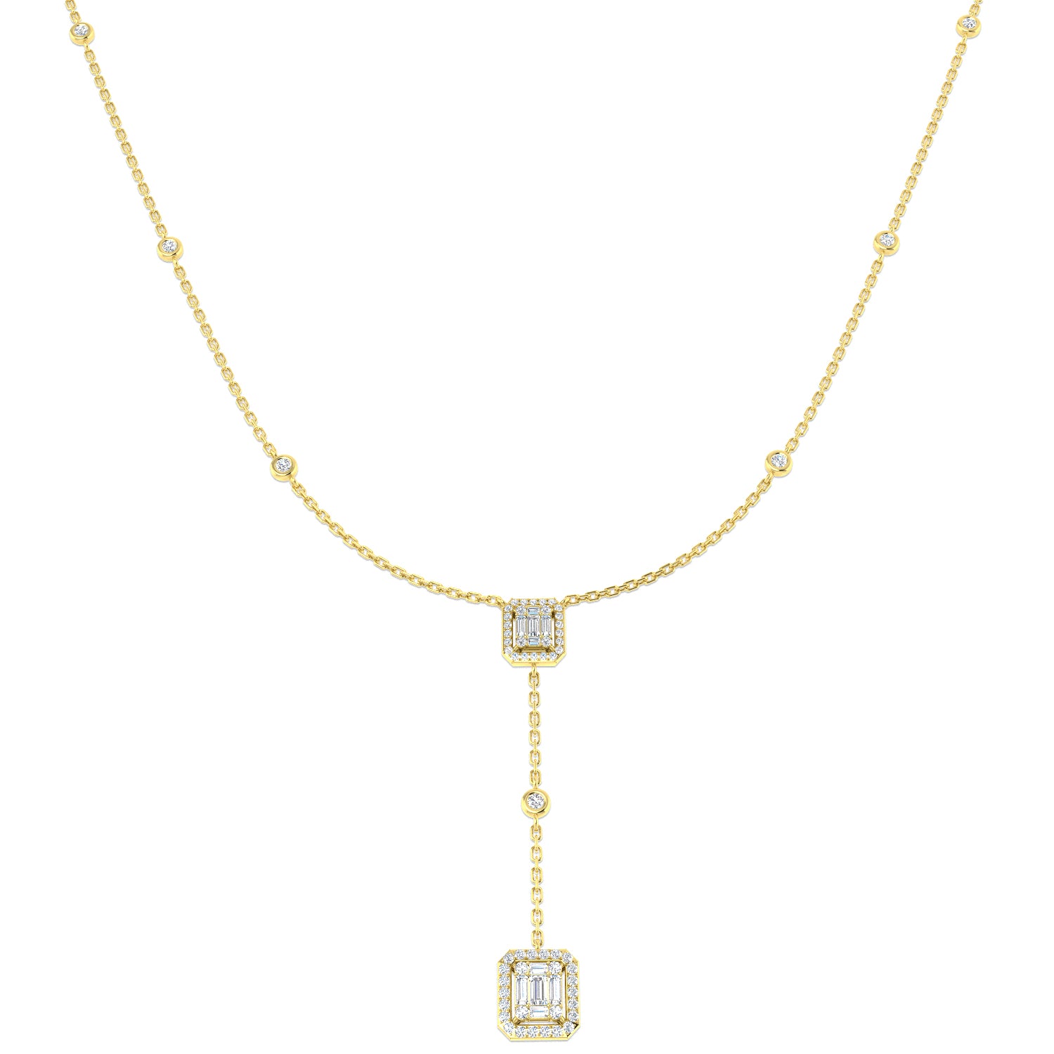 18ct Yellow Gold 0.51ct G SI2 Diamond Necklace