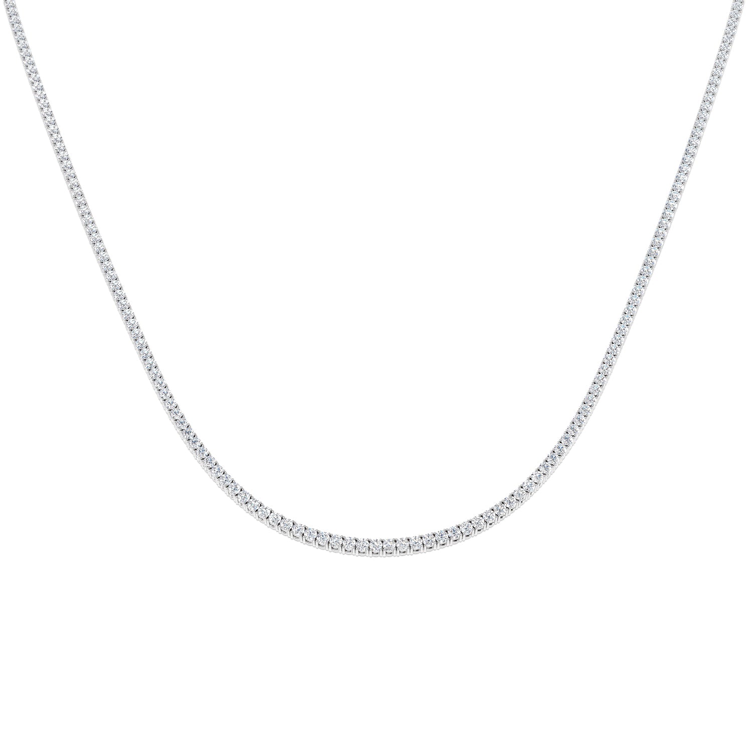 18ct White Gold 2.15ct G SI2 Diamond Necklace
