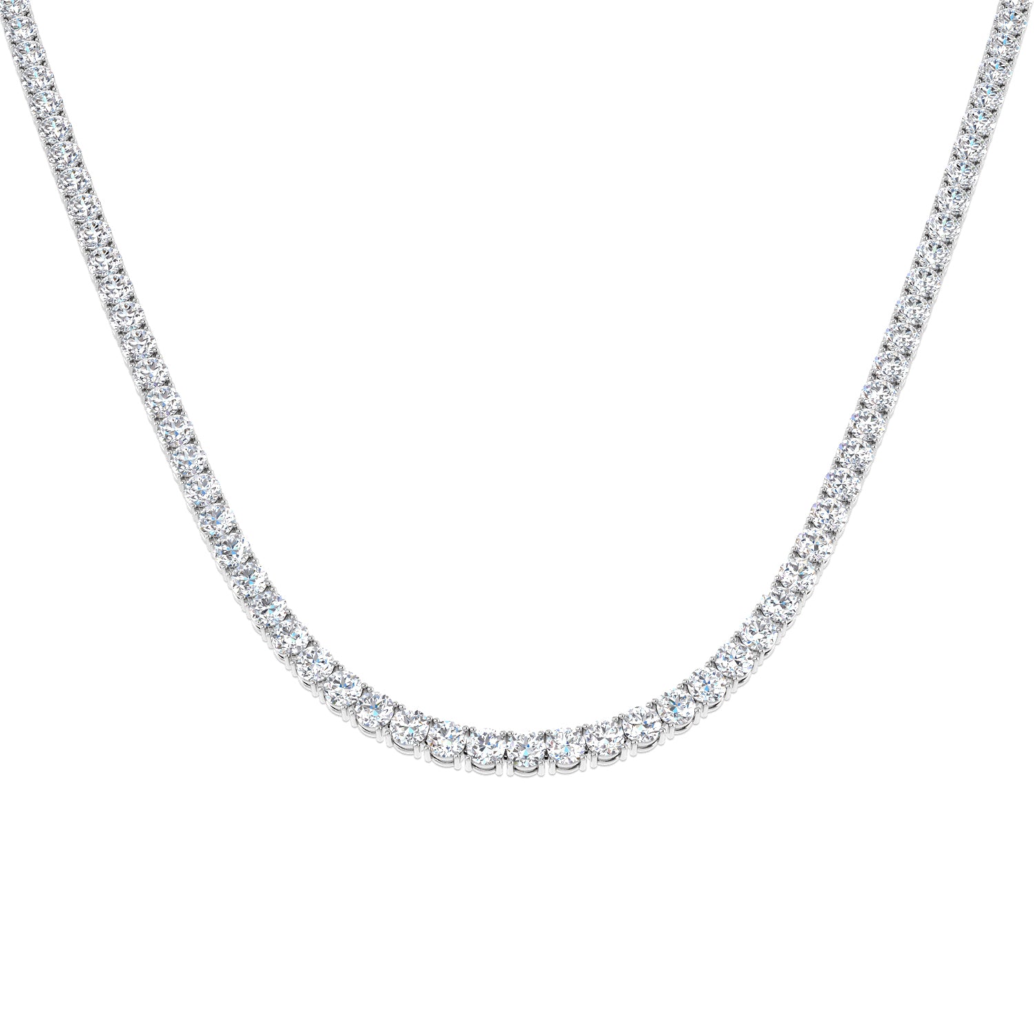 9ct White Gold 22.00ct Laboratory Grown CVD Necklace
